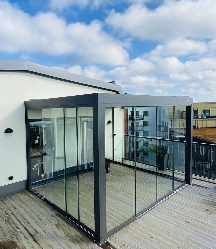 Pergolux pergola montering i Stockholm